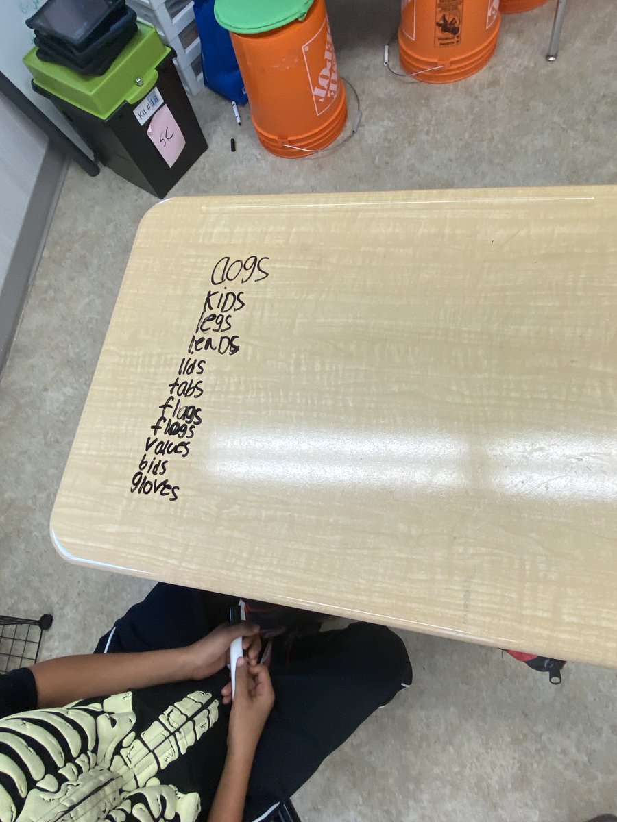The grade 5 class listens every week to the announcements to hear the Phonics Fact. They challenge themselves to find as many words as they can that follow that rule. GREAT WORK grade 5's.
