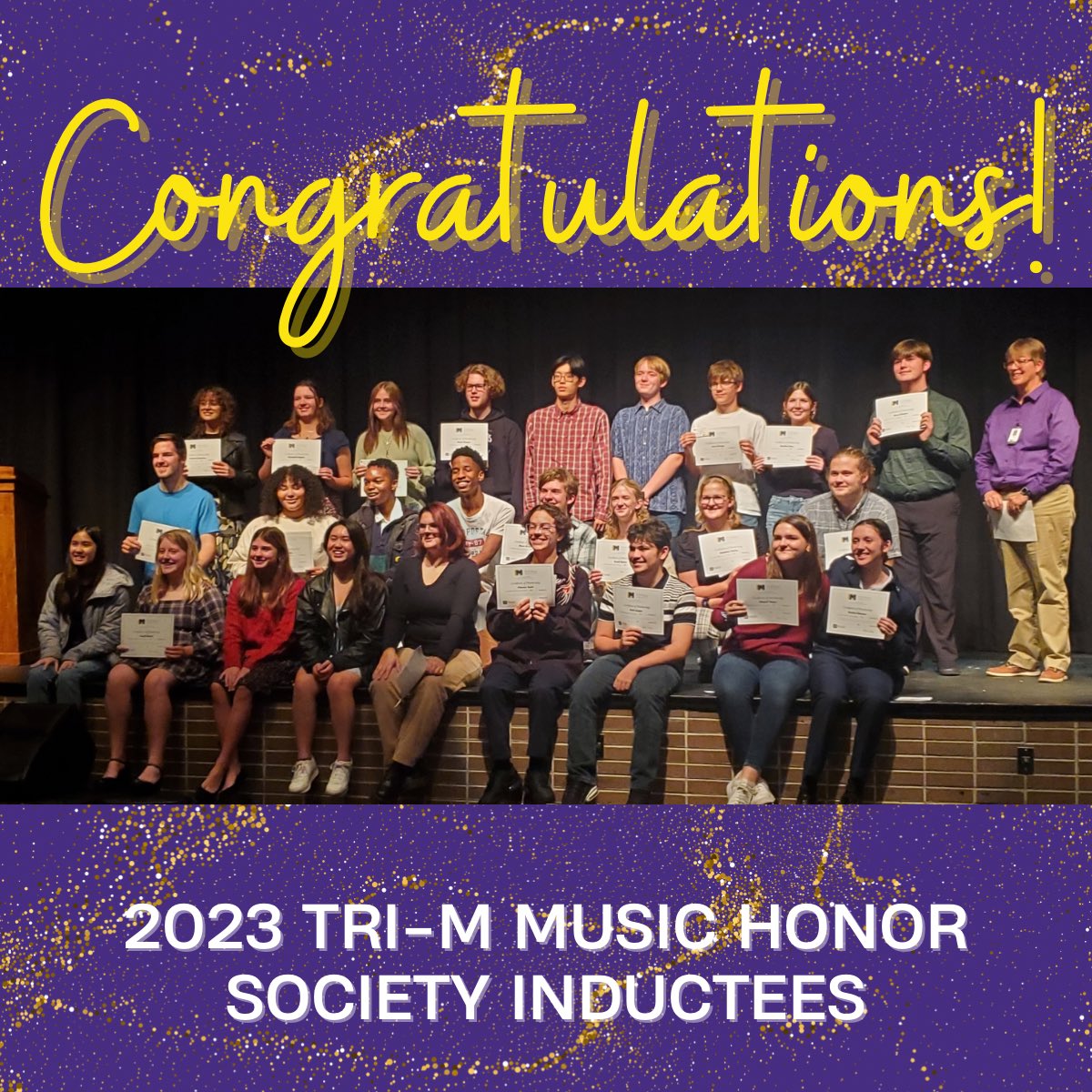 MenchvilleHS's tweet image. Congratulations to our newest Tri-M Members! #nnpsarts #trim #menchville