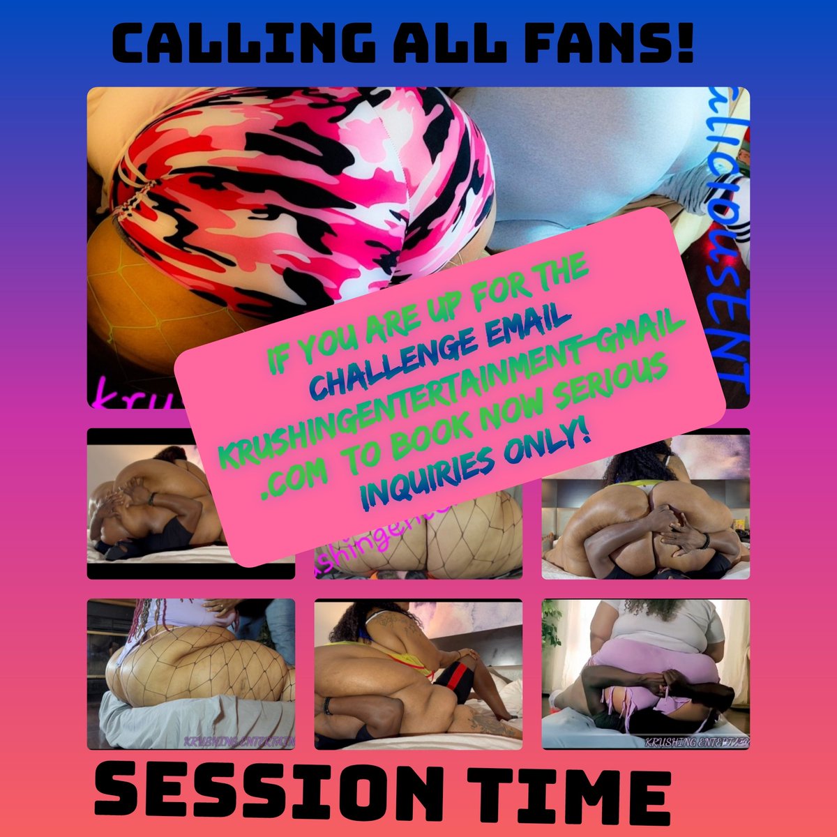 QKrusha's tweet photo. Hey @Thickaliciouse_ what do U 🤔 about hosting some sessions? I am 🤔a lil good 😇vs 😈never hurt anyone. If you are interested in a session email krushingentertainment@gmail.com  
#Queenkrusha #trampling #Thickalicious #session2023 #buttdrops #Fans #facesitting #smothering https://t.co/ZfKv9CpjIp
