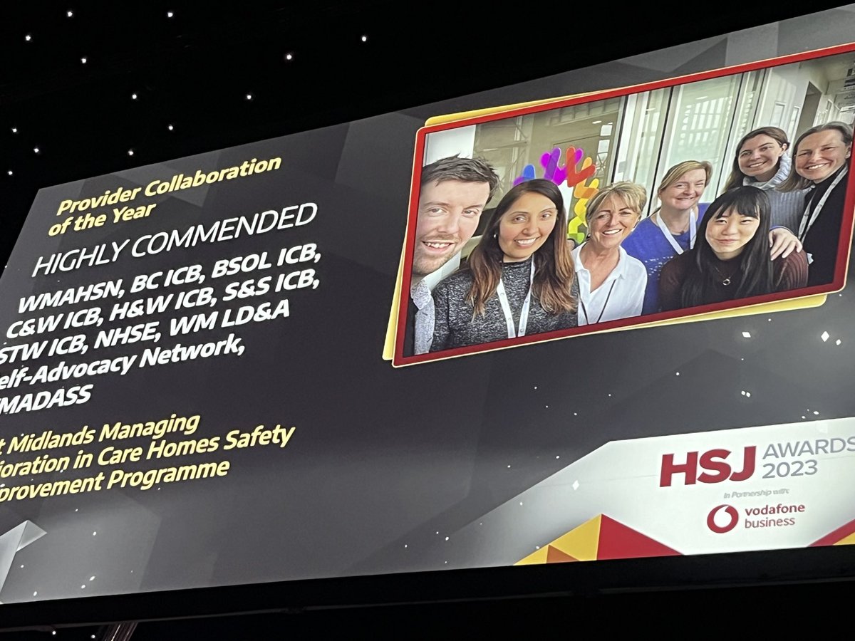 HSJAwards Highly Commended , so proud of the work we have achieved #BlackcountryICB #WMAHSN