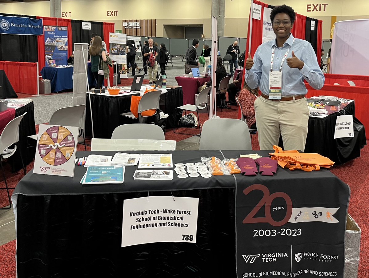 Wake Forest Biomedical Engineering (@wakebme) on Twitter photo Come visit us & <a href="/BEAMvt/">Virginia Tech Biomedical Engineering & Mechanics</a> at #ABRCMS2023 - booth #739!
We’ve got information about our graduate degree programs, virtual info sessions, undergrad summer research internships, & more ‼️
Don’t forget to grab some swag while you’re here🙌
#BiomedicalEngineering #SBES <a href="/ABRCMS/">ABRCMS</a> Come visit us & <a href="/BEAMvt/">Virginia Tech Biomedical Engineering & Mechanics</a> at #ABRCMS2023 - booth #739!
We’ve got information about our graduate degree programs, virtual info sessions, undergrad summer research internships, & more ‼️
Don’t forget to grab some swag while you’re here🙌
#BiomedicalEngineering #SBES <a href="/ABRCMS/">ABRCMS</a>