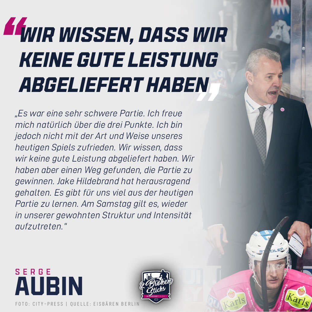 2BrokenSticks's tweet photo. Die Stimmen zum knappen Sieg gegen die #augsburgerpanther #aev #ebb #eisbärenberlin #aevebb #aubin #wissmann https://t.co/i3YFRxyCOW
