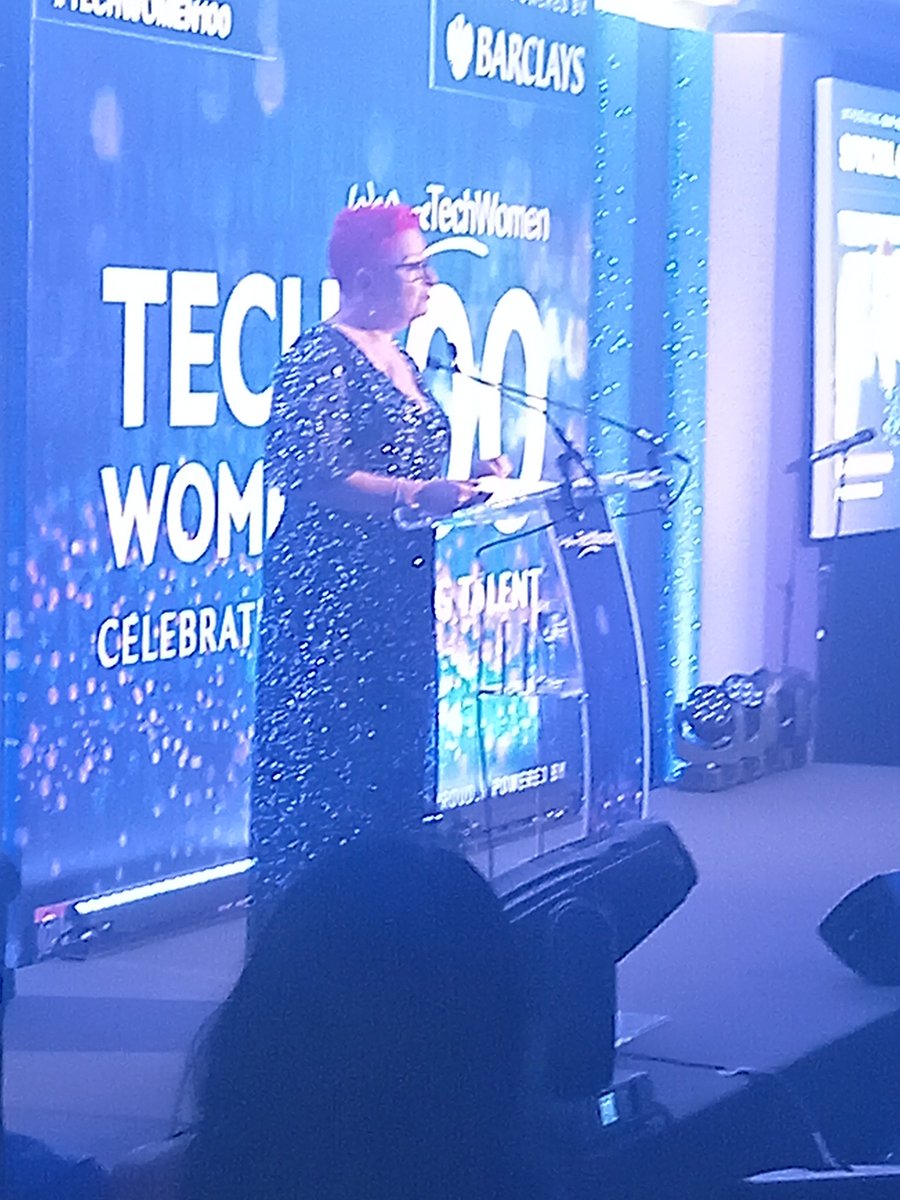 Thrilled to be at TechWomen100 to celebrate Sue Black's lifetime achievement award