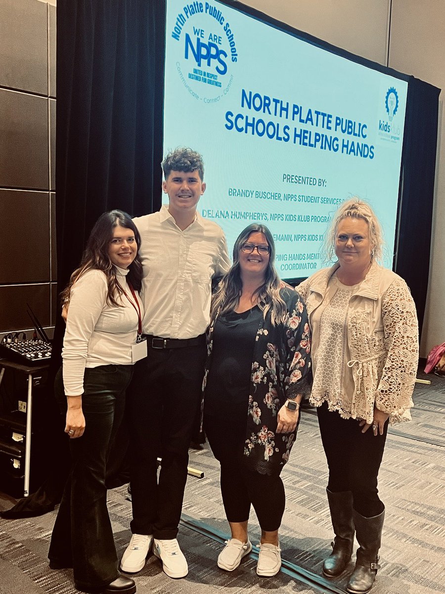 Presenting at State School Board on the Helping Hands Mentoring collaboration between <a href="/BuscherBrandy/">Brandy Buscher</a> Student Services Director and Kids Klub. <a href="/nppsd/">North Platte Public School District, Nebraska</a> #GrowOurOwn #LIVENASB