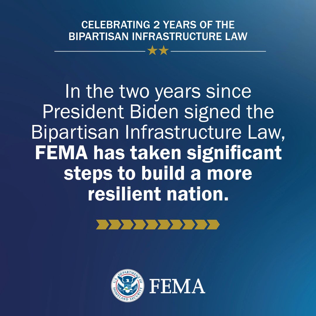 femaregion5's tweet image. Disasters are becoming more severe and we're seeing them more frequently. @FEMA is investing $6.8 billion in communities across the nation to help build and strengthen infrastructure. Mitigating the risks now, will help reduce disaster suffering &amp;amp; avoid future disaster costs.