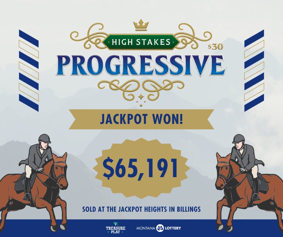 montanalottery's tweet photo. The Jackpot Heights in Billings sold a $65,191 High Stakes Progressive prize last night! Congratulations!
💸✨
#BigWin #TreasurePlay #TreasureState https://t.co/hVXF0jprCv
