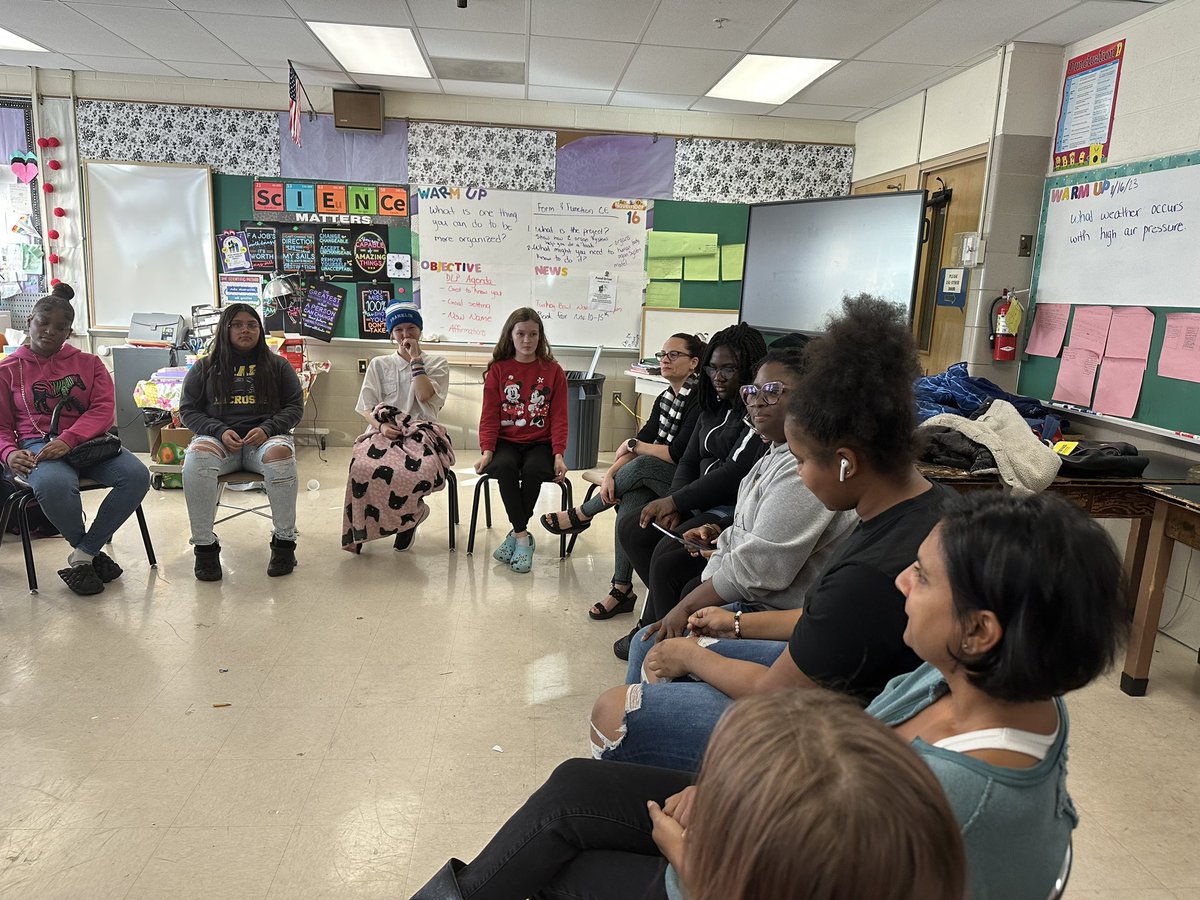 The Girls Mentoring Program <a href="/FMS_BCPS/">Franklin Middle BCPS</a> had their first official after-school meeting today. We played games, set goals, and voted on a new name… introducing… “SISTERLYHOOD!” <a href="/SchifferB/">Brian Schiffer</a> <a href="/Fschrader1/">Felicia Schrader</a> <a href="/twelzant/">Teddy Welzant</a>