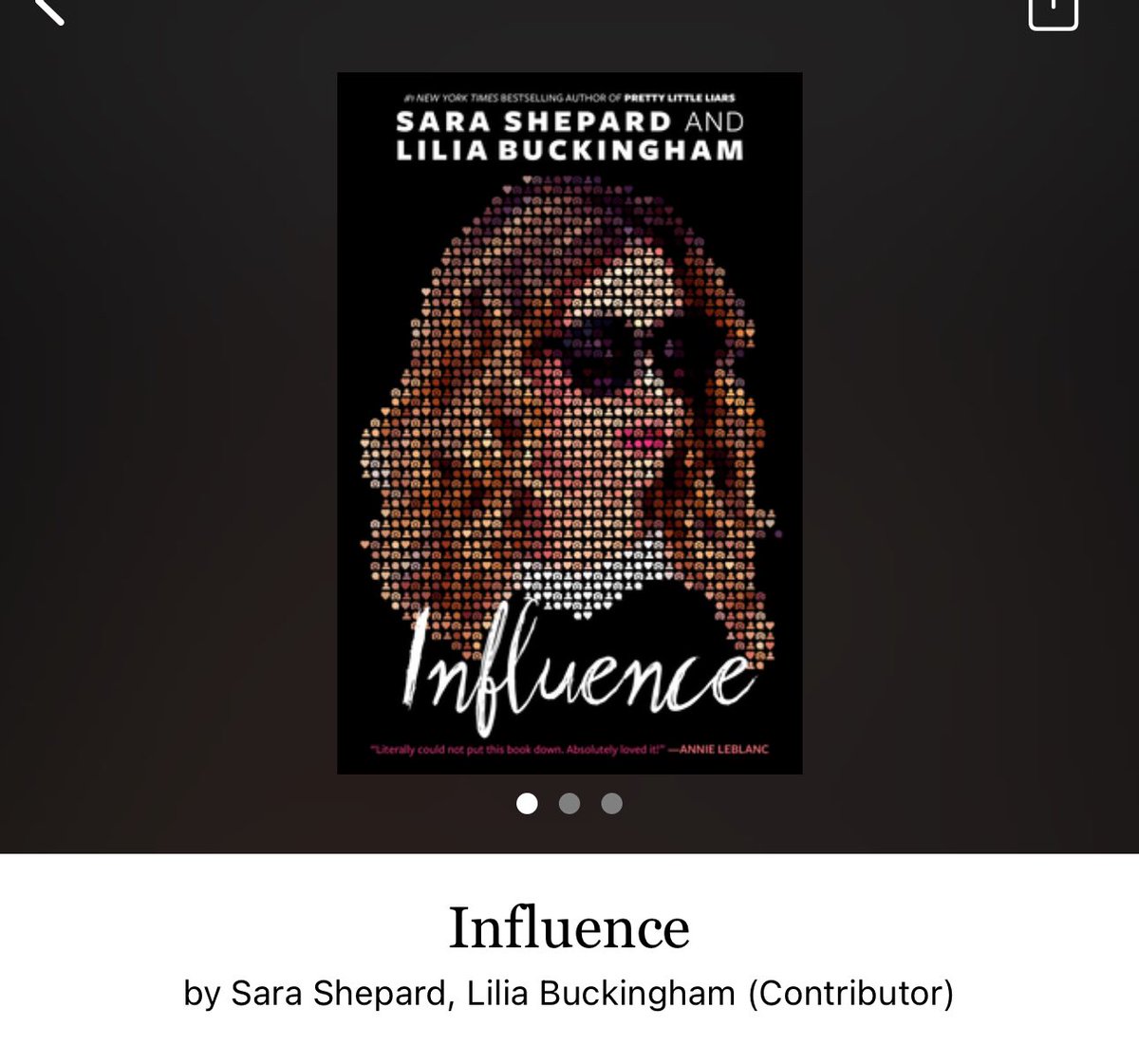 ReadItQuick1's tweet image. Influence by Sara Shepard 

#Influence by #SaraShepard #5560 #368pages #october2023 #1103of400 #7houraudiobook #audiobook #76for19 #FionaDelilahJasmine #DNF #clearingoffreadingshelves #whatsnext #readitquick