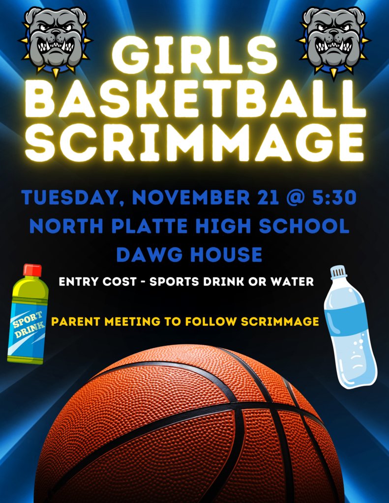Girls Basketball Scrimmage Tuesday, November 21st @ 5:30!!