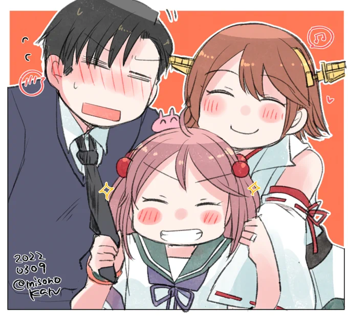改めてうち鎮の比叡ちゃんと漣さんと提督役の関係性をだな…