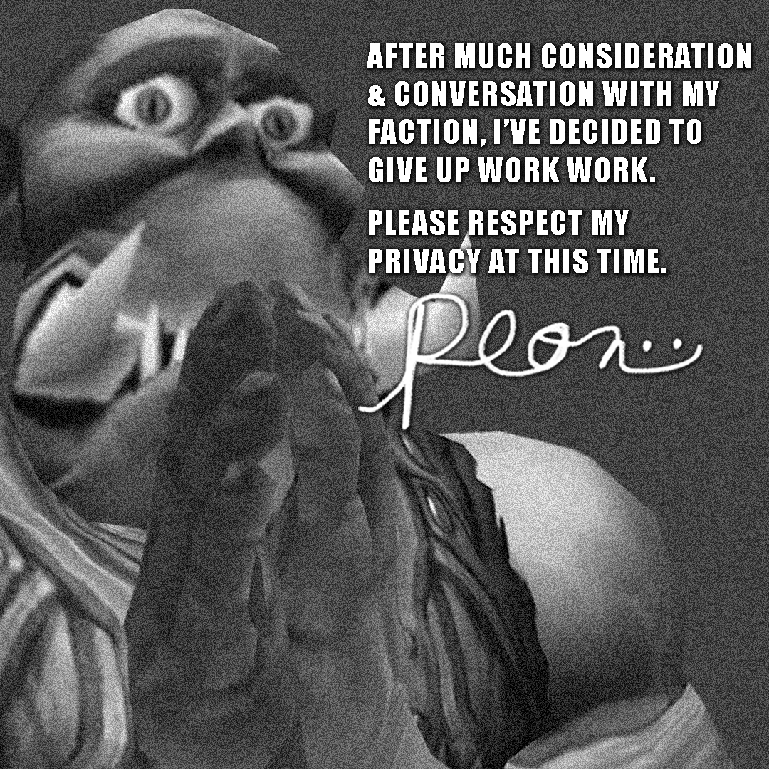 Peon giving up work work