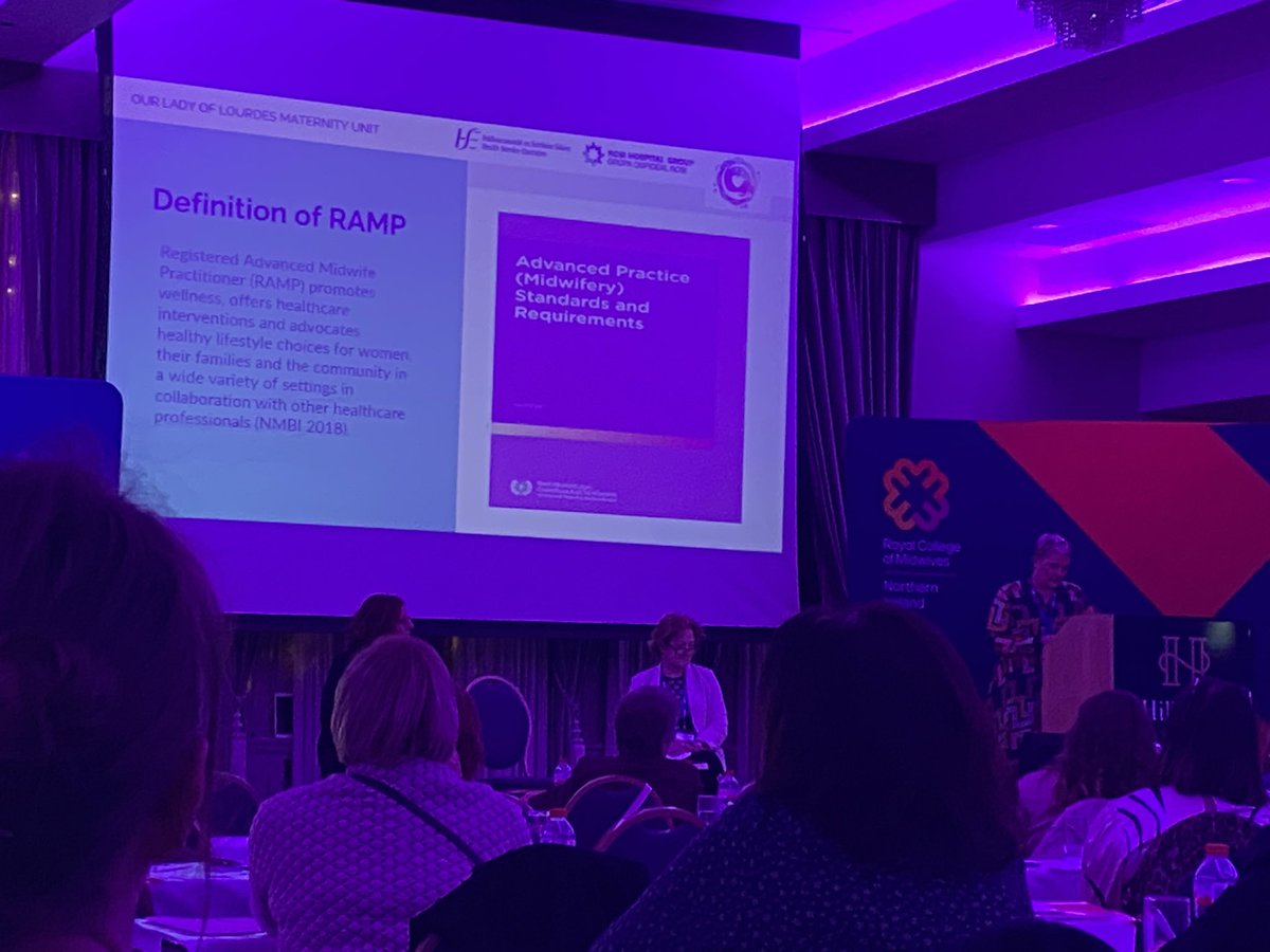 gra_milne12's tweet photo. So proud of our very own @emer_mc_c presenting on her journey to Advanced Midwife Practitioner @OLOLMat_Unit for the All Ireland Midwifery Conference @INMO_IRL @RcmNi Excellent presentation explaining the requirements for the role #advancedmidwiferypractice https://t.co/L0pNn2cMmu