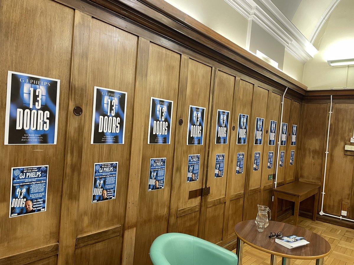 Midlands_editor's tweet photo. Back from a brilliant night at @dudleylibraries talking about my debut #horror novel #13Doors - and sharing some of the real stories that inspired it. My thanks to everyone who came along! @BookGuild https://t.co/jRjb1hu7rL