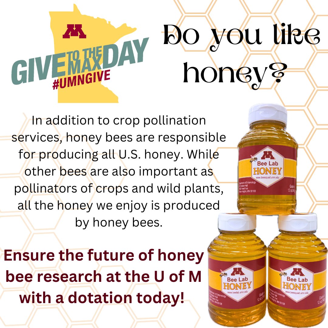 An endowed chair will allow the University to attract exceptional candidates to carry on the legacy of honey bee research at the U.

Donate today at z.umn.edu/endowed-chair
#UMNGive #UMNProud
