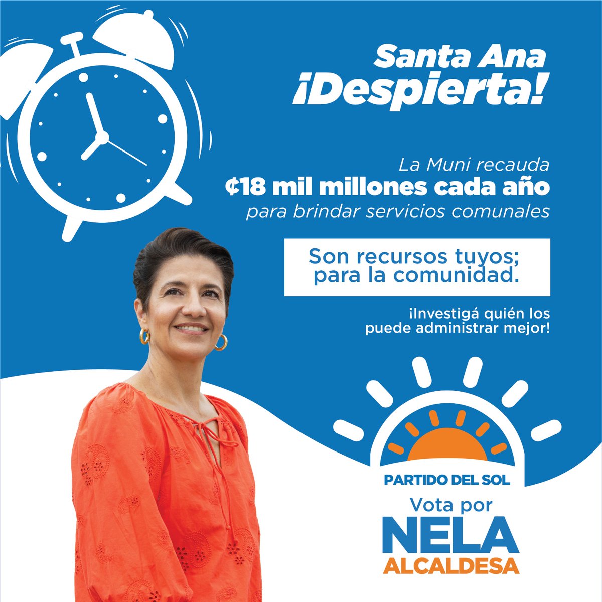 PartidoSol's tweet photo. #SantaAnaMereceMás ☀️
El futuro de Santa Ana está en nuestras manos.
Nela Lobo es una mujer con compromiso, capacidad e integridad que puede llevar a Santa Ana al desarrollo.

¡Votemos por el Partido del Sol! ✅

#Partidodelsol #SantaAna  #NelaLobo #EleccionesCantonales #TSE https://t.co/74YplT7XnP