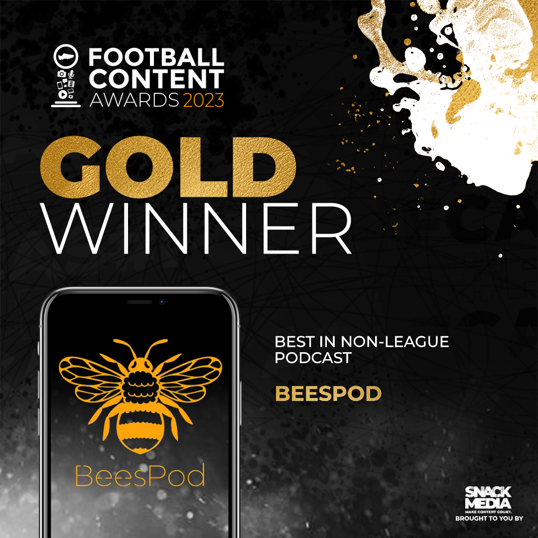The_FCAs's tweet photo. ๐ฅโฝ๏ธ The Best In Non League - Podcast Gold Award goes to... BeesPod @beespod ๐๐ https://t.co/5jGxam4ScM