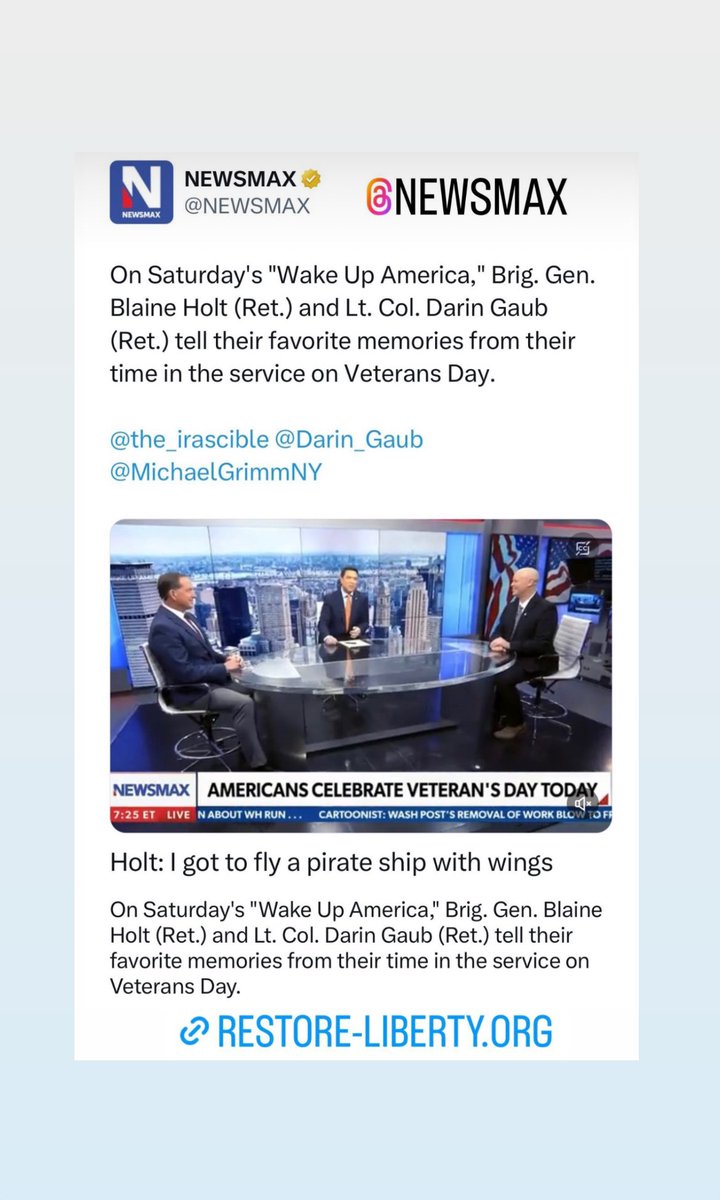 RLibertyFL's tweet photo. @NEWSMAX https://t.co/086kIM8742