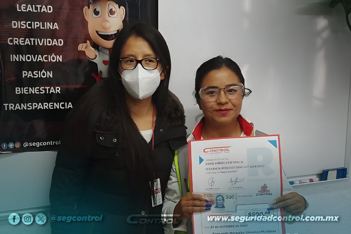 segcontrol's tweet image. Todos podemos ser Héroes un día. En esta ocasión reconocimos otros héroes Control en Toluca.

En Control reconocemos el esfuerzo y dedicación de cada colaborador que da un poco más, en el cumplimiento de su deber.

#YoSoyControl #FamiliaControl #HéroesControl
