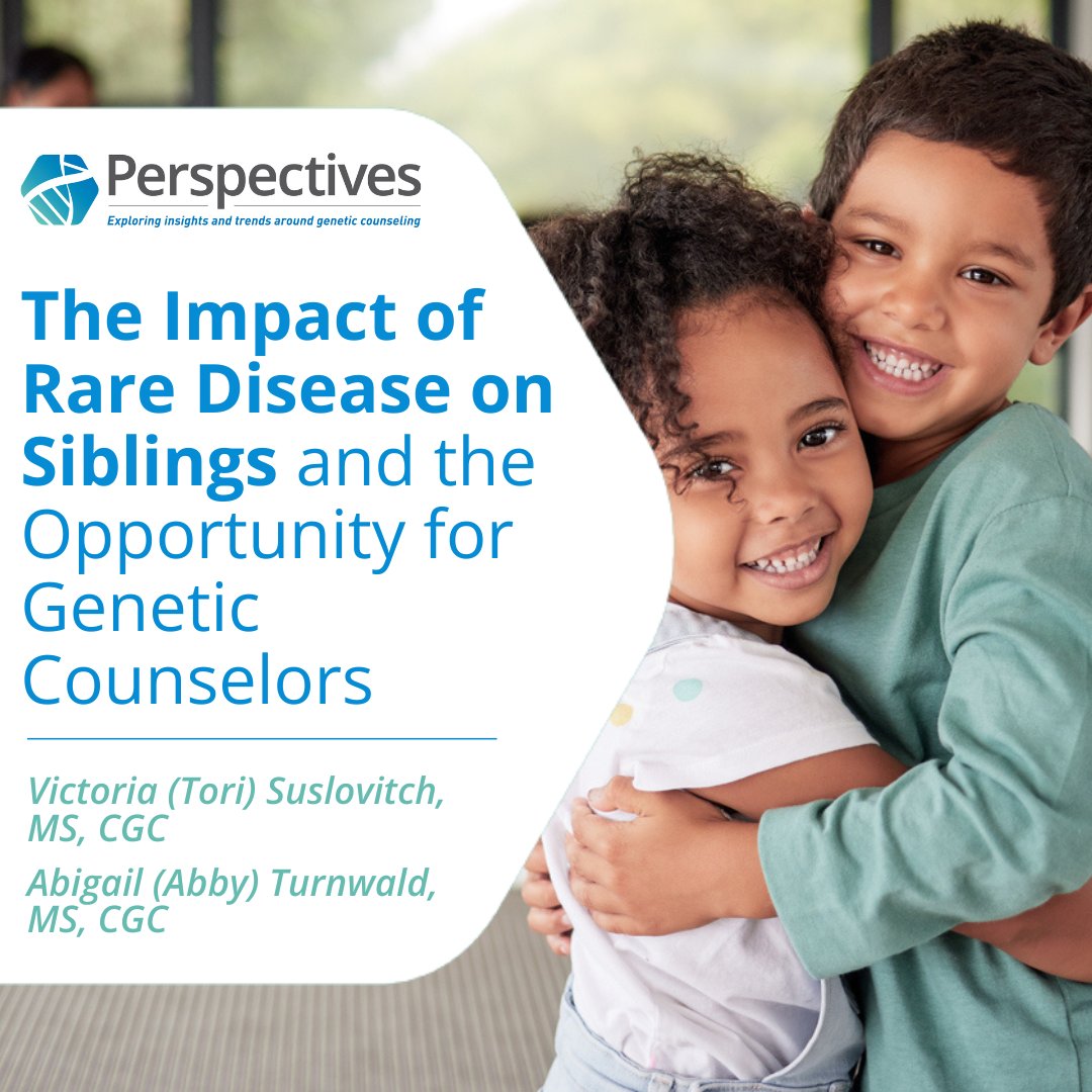 Siblings witness the impacts of genetic disease but aren’t always included in conversations about genetic risk. We have an opportunity to bridge this gap. Learn more from Tori Suslovitch, MS, CGC and @PedsGCAbby about the next steps to take: bit.ly/47g6OQB #GeneChat