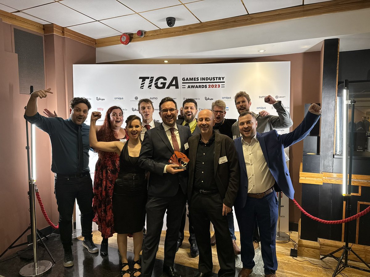 FlixInteractive's tweet image. A huge congratulations to our OUTSTANDING LEADERSHIP who won the big one at the TIGA Awards for Flix!