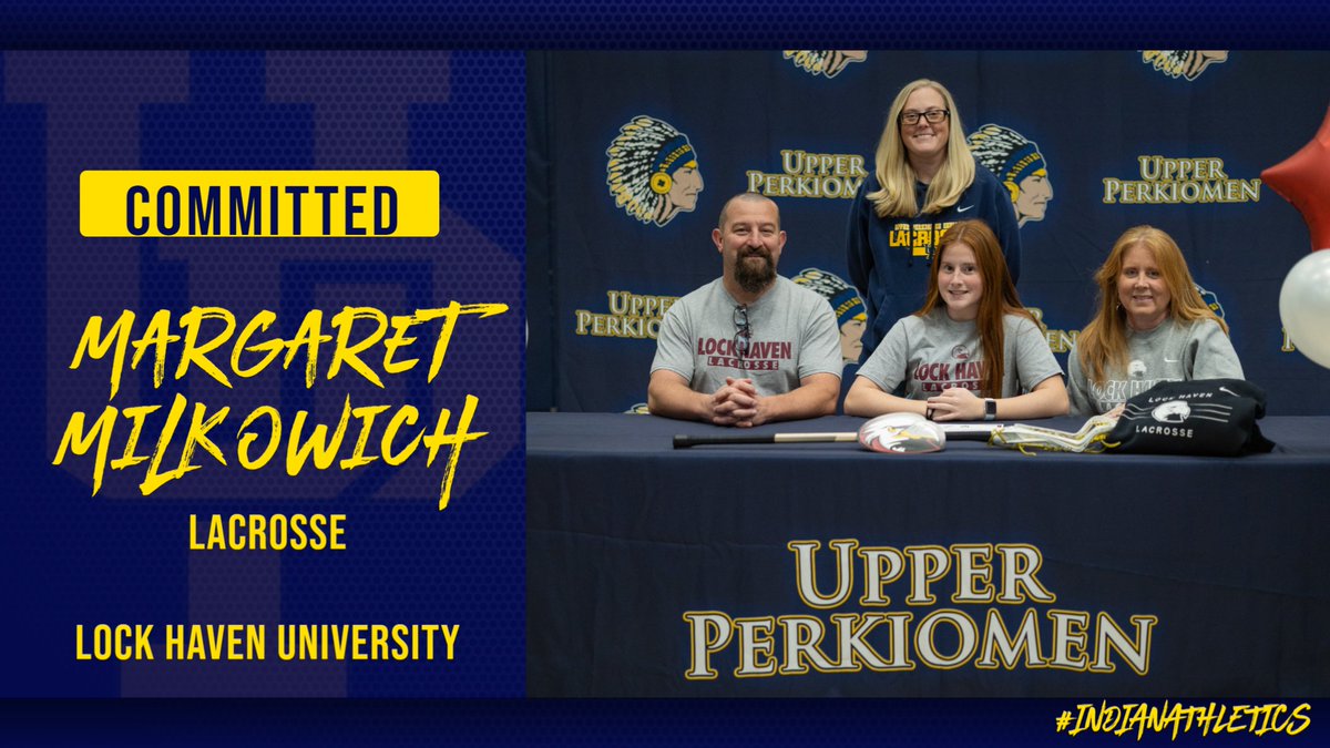 Congratulations to Maggie Milkowich who signed her National Letter of Intent to play lacrosse at Lock Haven University next year!  Good luck Maggie!