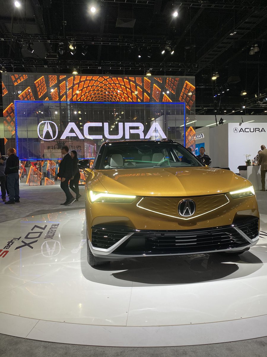 .@Acura is displaying the brand’s first all-electric model, the #AcuraZDX, at the 2023 #LAAutoShow. 

The ZDX was designed at the Acura Design Studio right here in Los Angeles! #AutoMobilityLA #AllRoadsLA