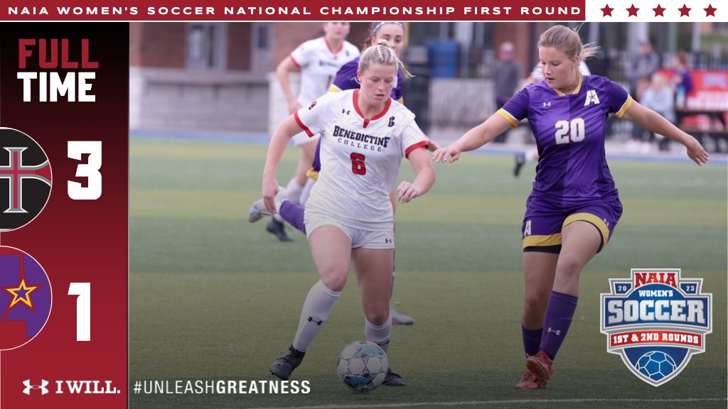 Raven Athletics (@ravenathletics) on Twitter photo (24) <a href="/RavenWSoccer/">Benedictine WSoccer</a> advances 3-1 over LSU-Alexandria into the Second Round of the 2023 NAIA Women's Soccer National Championship. #HeartWSOC #NAIAWSOC #UnleashGreatness #BattlefortheRedBanner (24) <a href="/RavenWSoccer/">Benedictine WSoccer</a> advances 3-1 over LSU-Alexandria into the Second Round of the 2023 NAIA Women's Soccer National Championship. #HeartWSOC #NAIAWSOC #UnleashGreatness #BattlefortheRedBanner