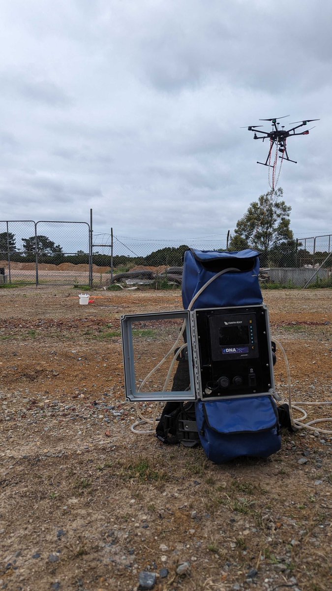 enviro_DNA's tweet photo. Some exciting new additions to our field team this week... drones! 

Successful drone-based water sampling in estuaries this week for @MelbourneWater. 

#fieldwork #eDNAsampling https://t.co/lDpnBO0NYq
