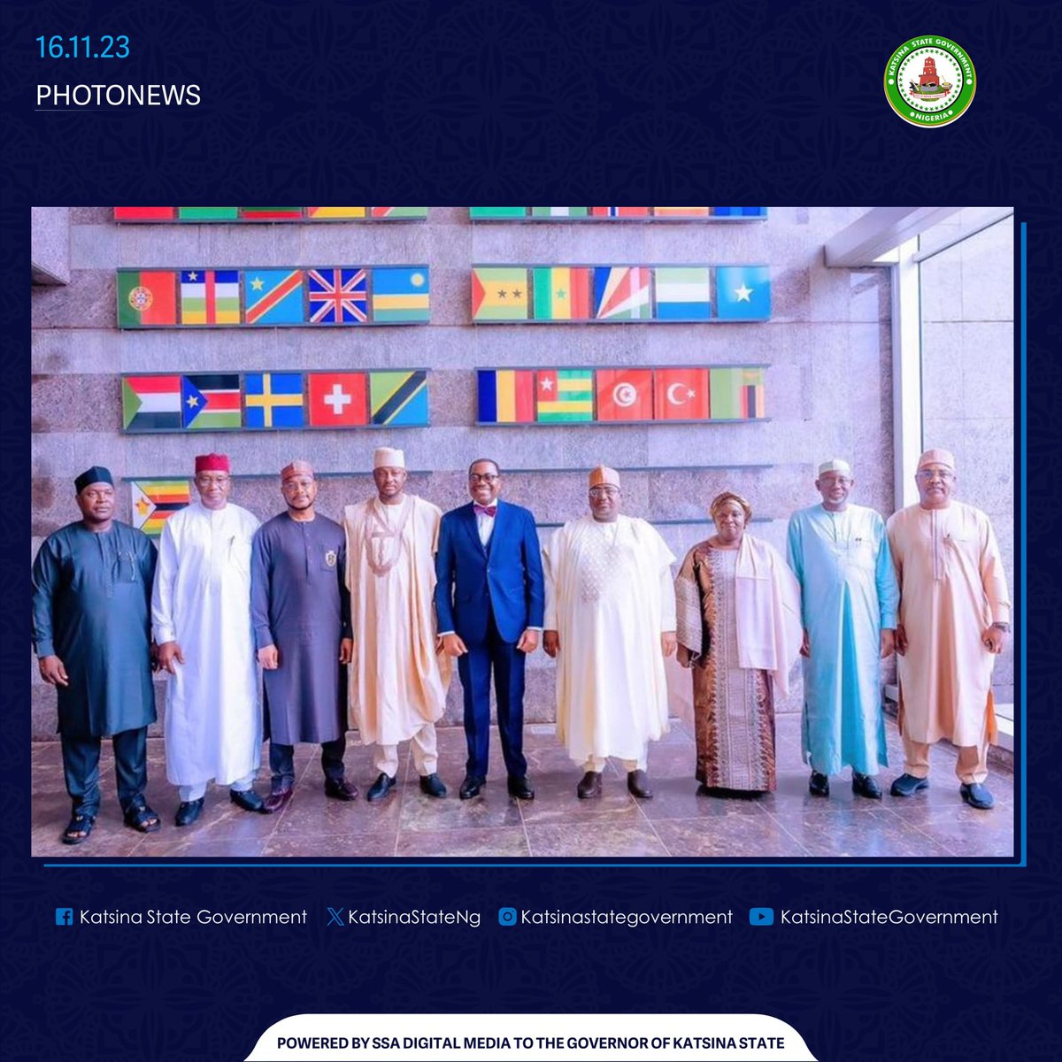 KatsinaStateNg's tweet photo. In a bid to harness the potential of the Special Agro-Industrialisation Programme, Governor Malam Dikko Umaru Radda has led 6 other Northwest Governors to Abidjan, Côte d’Ivoire to explore the opportunities offered by the Agro-Industrial Processing Zones programme. https://t.co/ZYF0f7YjZB