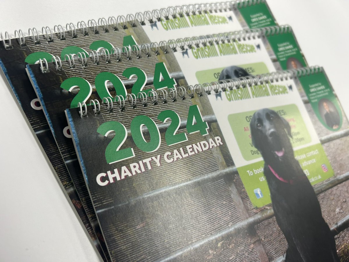 Cyclone_Signs's tweet image. We have just finished designing and printing all the new 2024 Grinshill Animal Rescue Charity calendar!

If you are interested in purchasing one of these calendars, please contact Grinshill Animal Rescue!

#calendar2024 #animalrescue