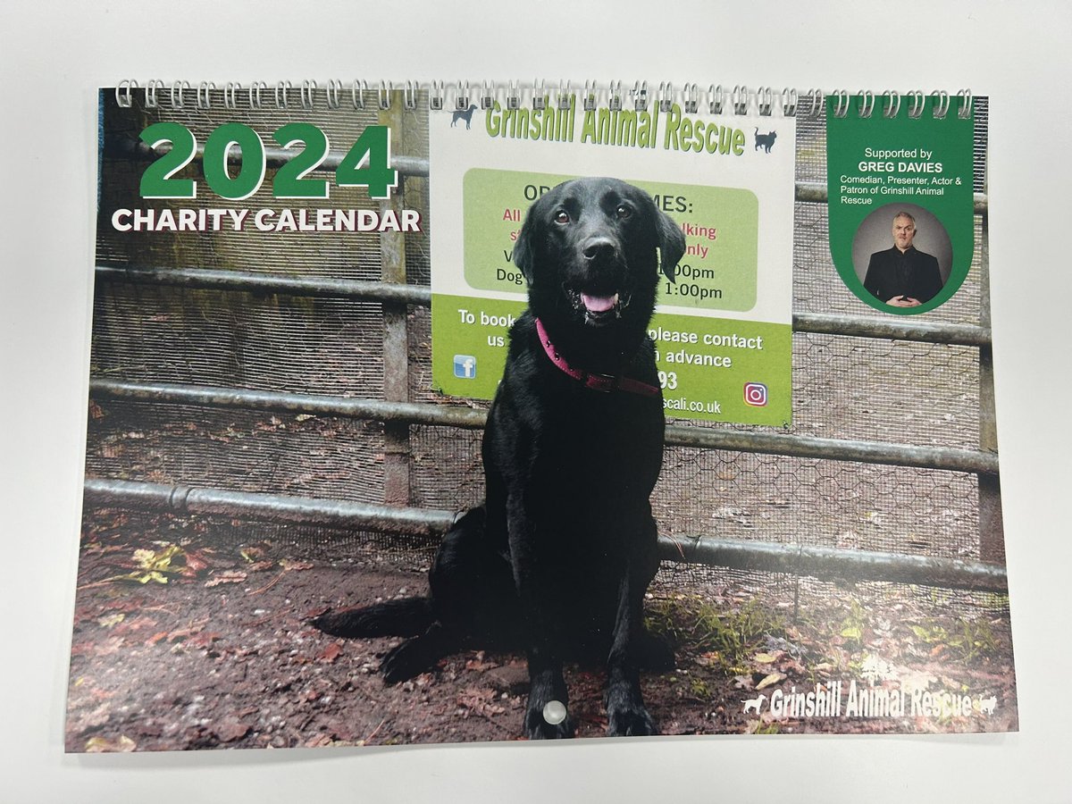 Cyclone_Signs's tweet image. We have just finished designing and printing all the new 2024 Grinshill Animal Rescue Charity calendar!

If you are interested in purchasing one of these calendars, please contact Grinshill Animal Rescue!

#calendar2024 #animalrescue