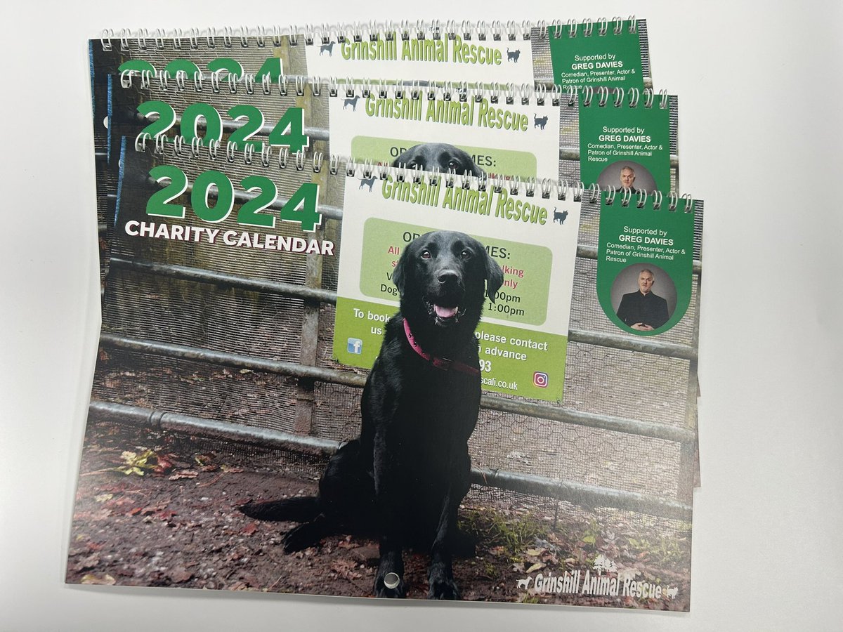 Cyclone_Signs's tweet image. We have just finished designing and printing all the new 2024 Grinshill Animal Rescue Charity calendar!

If you are interested in purchasing one of these calendars, please contact Grinshill Animal Rescue!

#calendar2024 #animalrescue