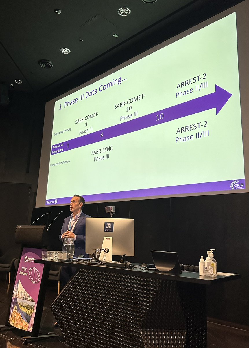 Shankar Siva (@_shankarsiva) on Twitter photo <a href="/drdavidpalma/">David Palma, MD, PhD</a> giving a masterclass on oligometastases and trial design at #SABR2023 <a href="/PeterMacRadOnc/">Peter Mac Radiation Oncology</a>. Take homes - “There will never be consensus on the definition”; “Treat all lesions you must” - aka total metastatic ablation is essential! SABR has the most RCTs for #radonc <a href="/drdavidpalma/">David Palma, MD, PhD</a> giving a masterclass on oligometastases and trial design at #SABR2023 <a href="/PeterMacRadOnc/">Peter Mac Radiation Oncology</a>. Take homes - “There will never be consensus on the definition”; “Treat all lesions you must” - aka total metastatic ablation is essential! SABR has the most RCTs for #radonc