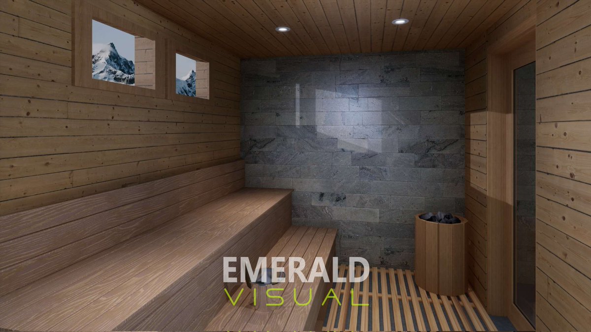 emeraldvisual's tweet image. #image #rendering #sauna