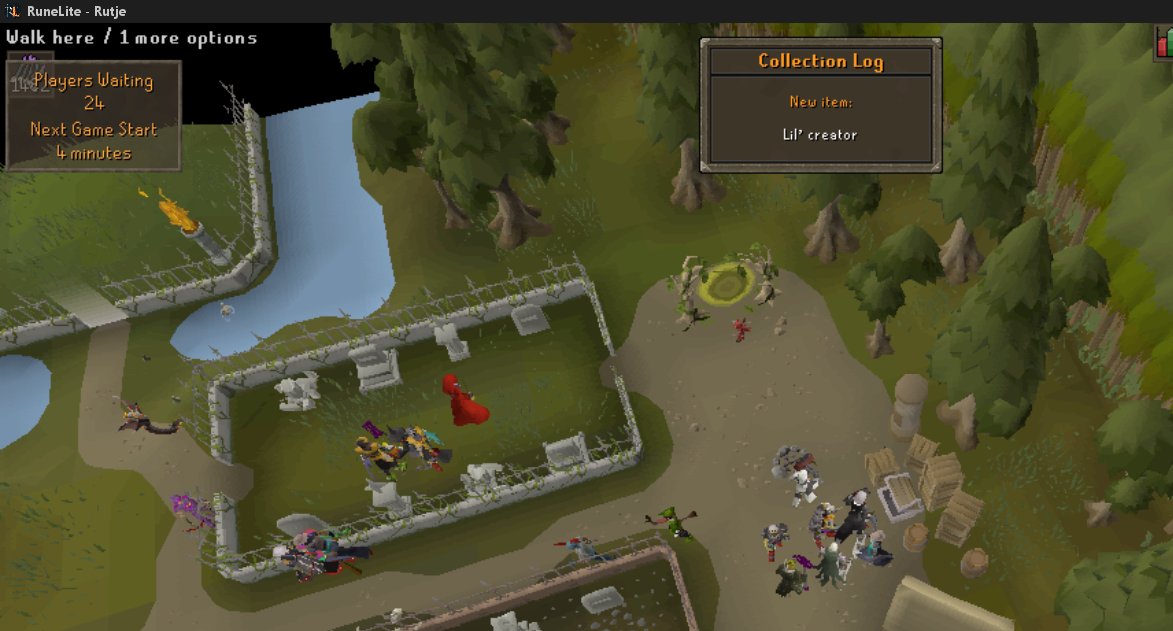 #8 - Lil' Creator. Besides my max grind I'd like to do some fun activities. Soul Wars is one of them.