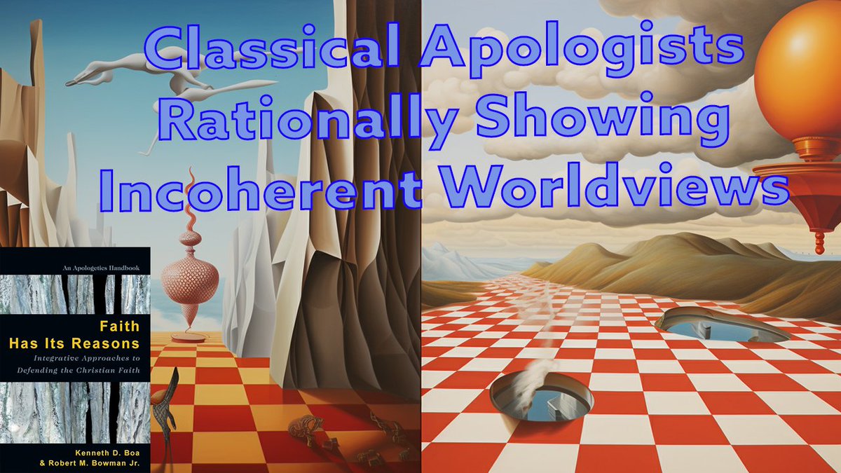 cavetothecross's tweet image. The goal of classical apologists rationally showing incoherent worldviews is being able to classify the worldview and show the deficiencies of other worldviews to the superior Christian worldview.   #Apologetics #ReasonsForFaith #ClassicalApologetics 

youtu.be/XdokcaJelGY