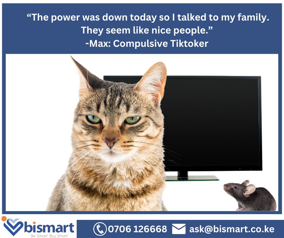 Your kids learned something you only learned as an adult: The awkward moment when the phone goes off and you don’t know what to do with your life.

Bismart Insurance helps you compare policies, prices, benefits, and exclusions on your phone
 
Visit us at bismart.co.ke