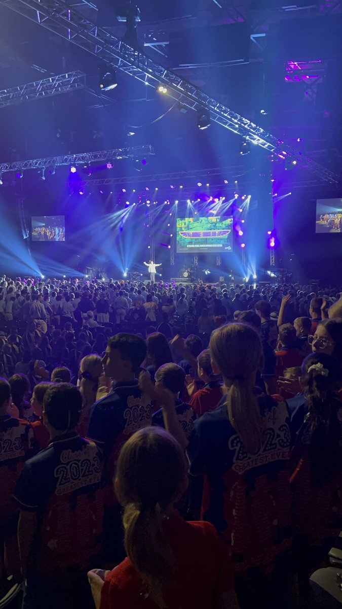 mikecrossland's tweet photo. What an amazing day with 4,800 of our future leaders here in Tamworth. I am grateful for your love, kindness, support and the opportunity to impact. All smiles https://t.co/besDmr1QUZ