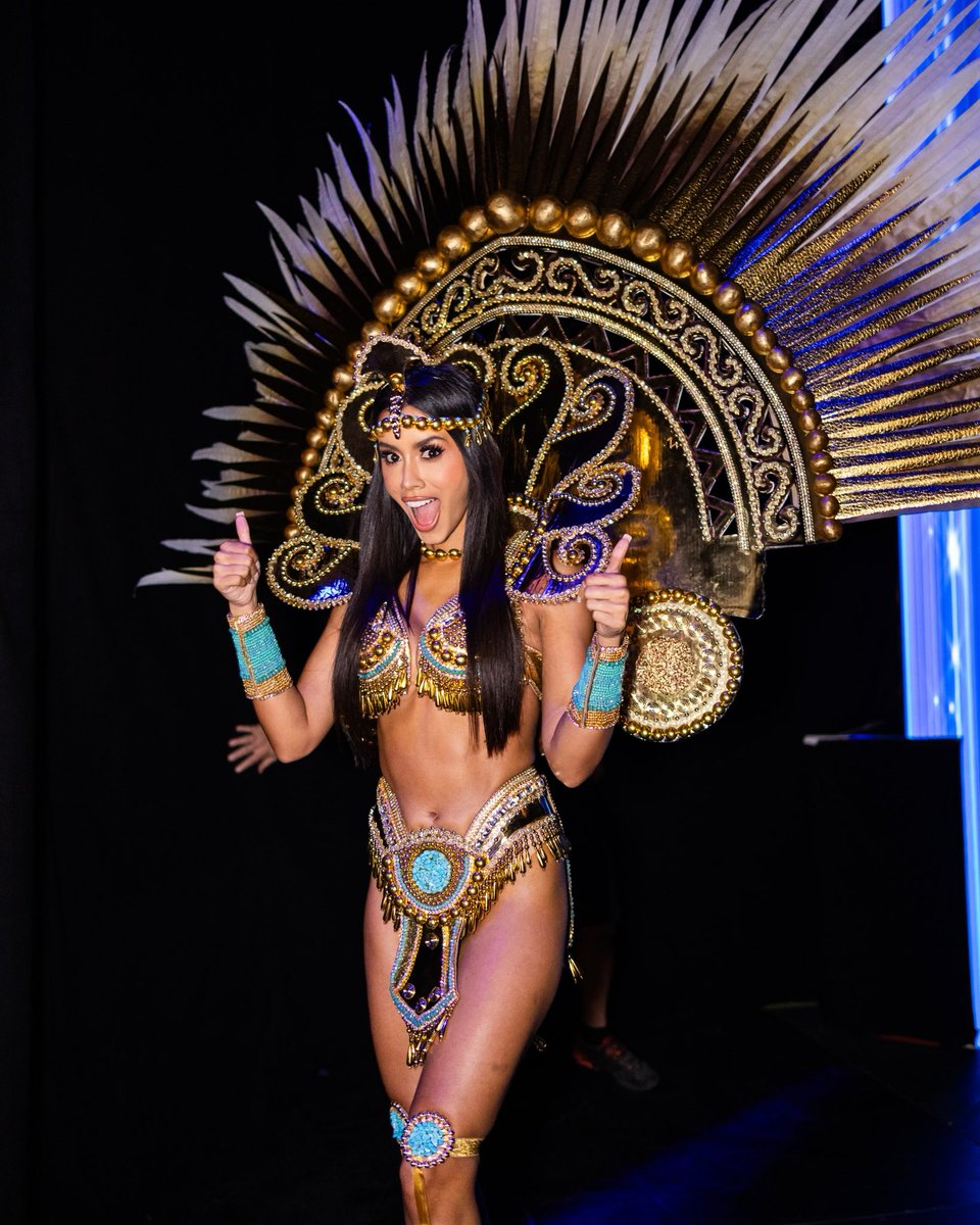 MissUniverse's tweet photo. Bold, proud and full of cultural flair! Celebrating diversity and creativity at this year’s National Costume show. 🌎👑

#missuniverse2023 #missuniverse #72ndmissuniverse https://t.co/yuQzl1iljf