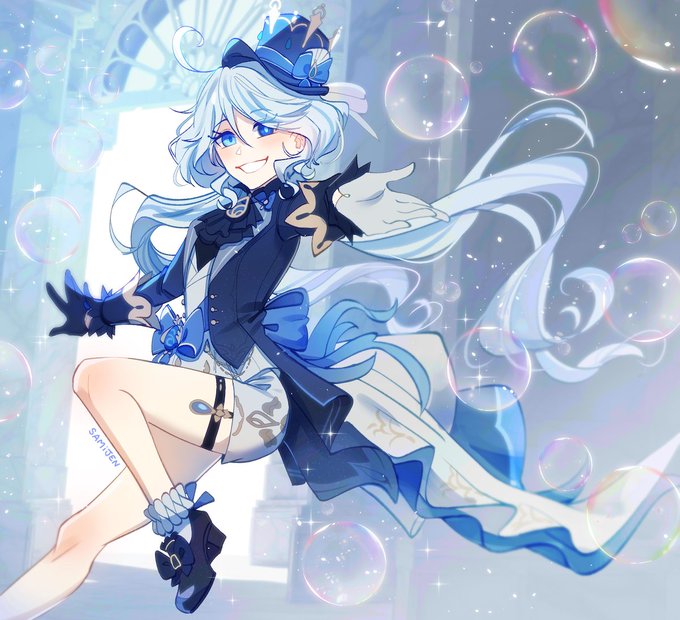 「bubble white hair」 illustration images(Latest)｜3pages