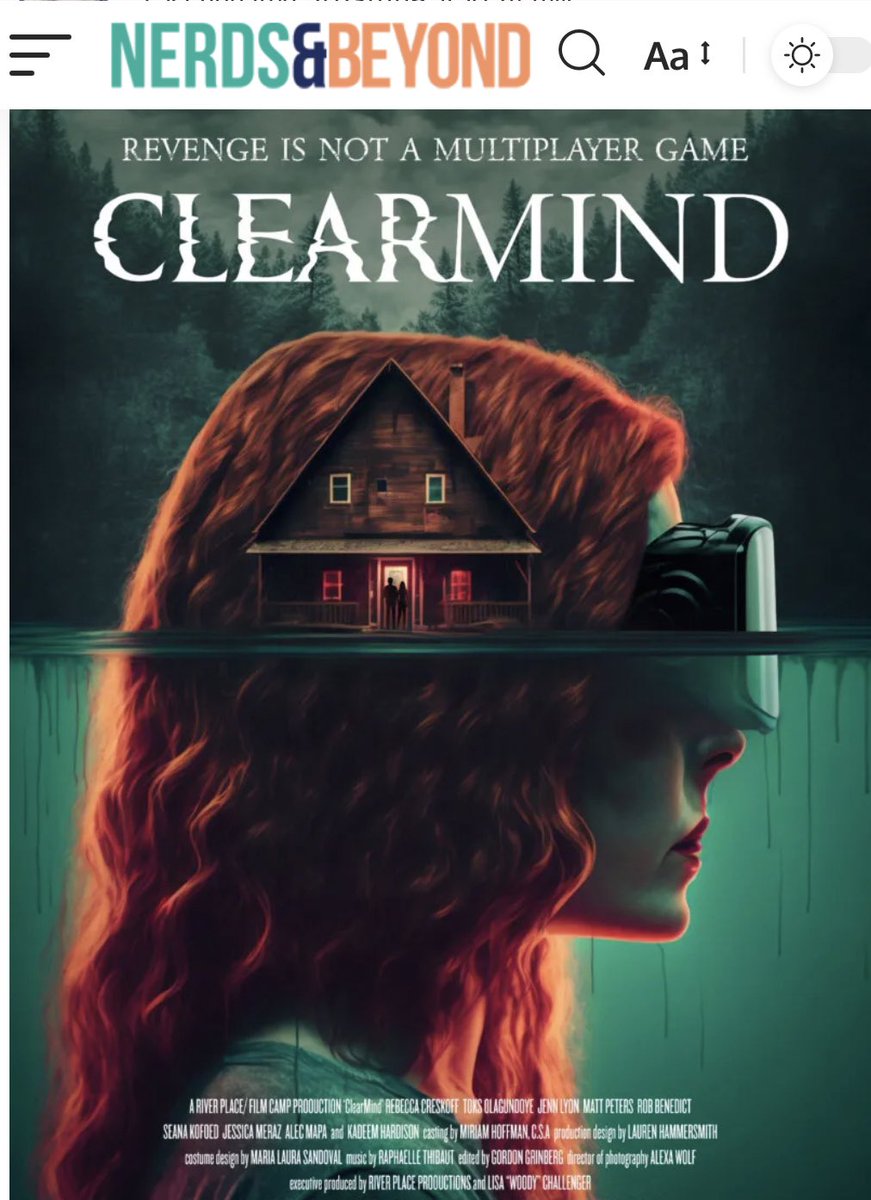 Let’s goooo! #clearmindmovie will have its North American release on January 11, 2024!  We can't wait to share this fun ride of a genre-bender w you. 😜🎥 #SPNFamily #vr #gamer #arcane #NCISHawaii 😘 to @nerdsandbeyond for the @clearmindmovie love! nerdsandbeyond.com/2023/11/16/cle…