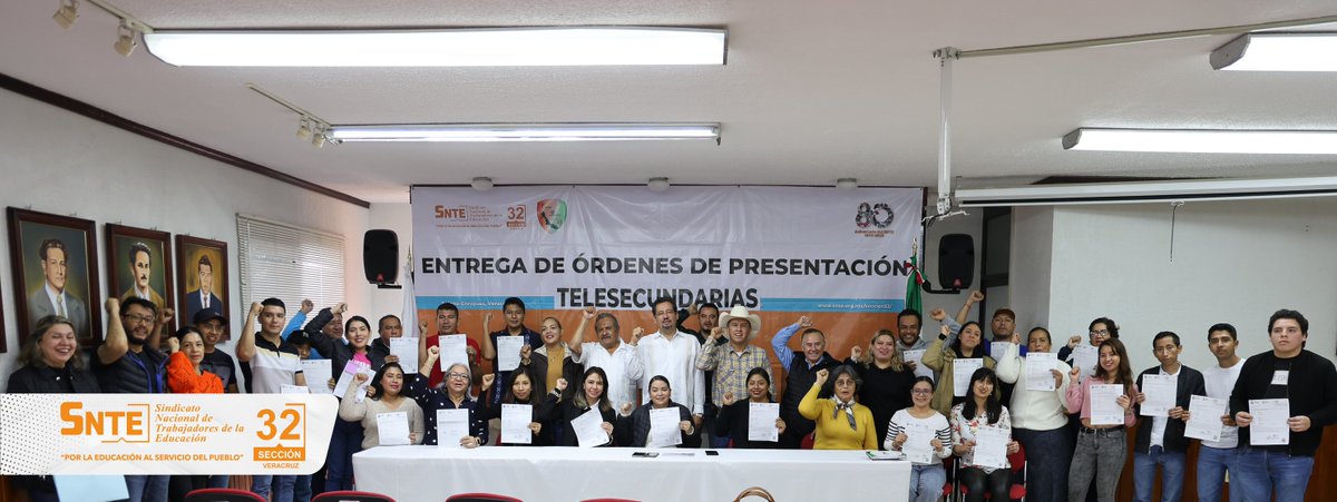 snteseccion32's tweet photo. Este jueves, hicimos la entrega de más de 30 órdenes de presentación, ahora del Nivel de...https://t.co/YRaGkjeXVB

En el #SNTE32 y en el #EquipoPolítico ¡Todos somos Uno y Uno somos Todos! https://t.co/duUthQs5SV