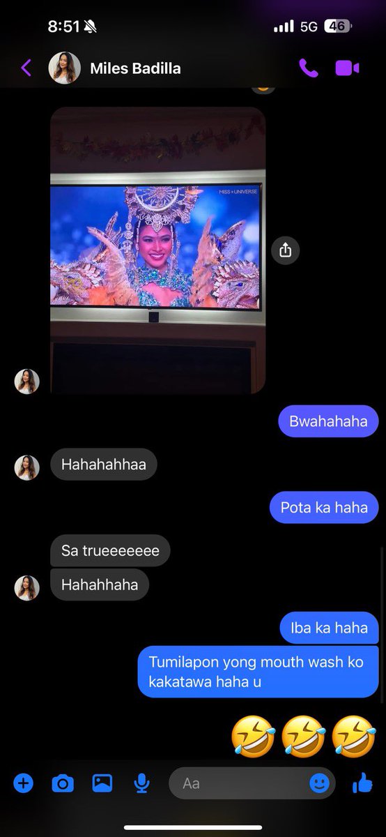Robbieliciousss's tweet photo. Ei yong friend mong 2021 NatCos ang pinanuod imbes na 2023. Hayurrp!!! 😂😂😂 Iba ka @MissUniverse 

#MissUniverse
#MissUniverso2023 https://t.co/yrtHooI4ej