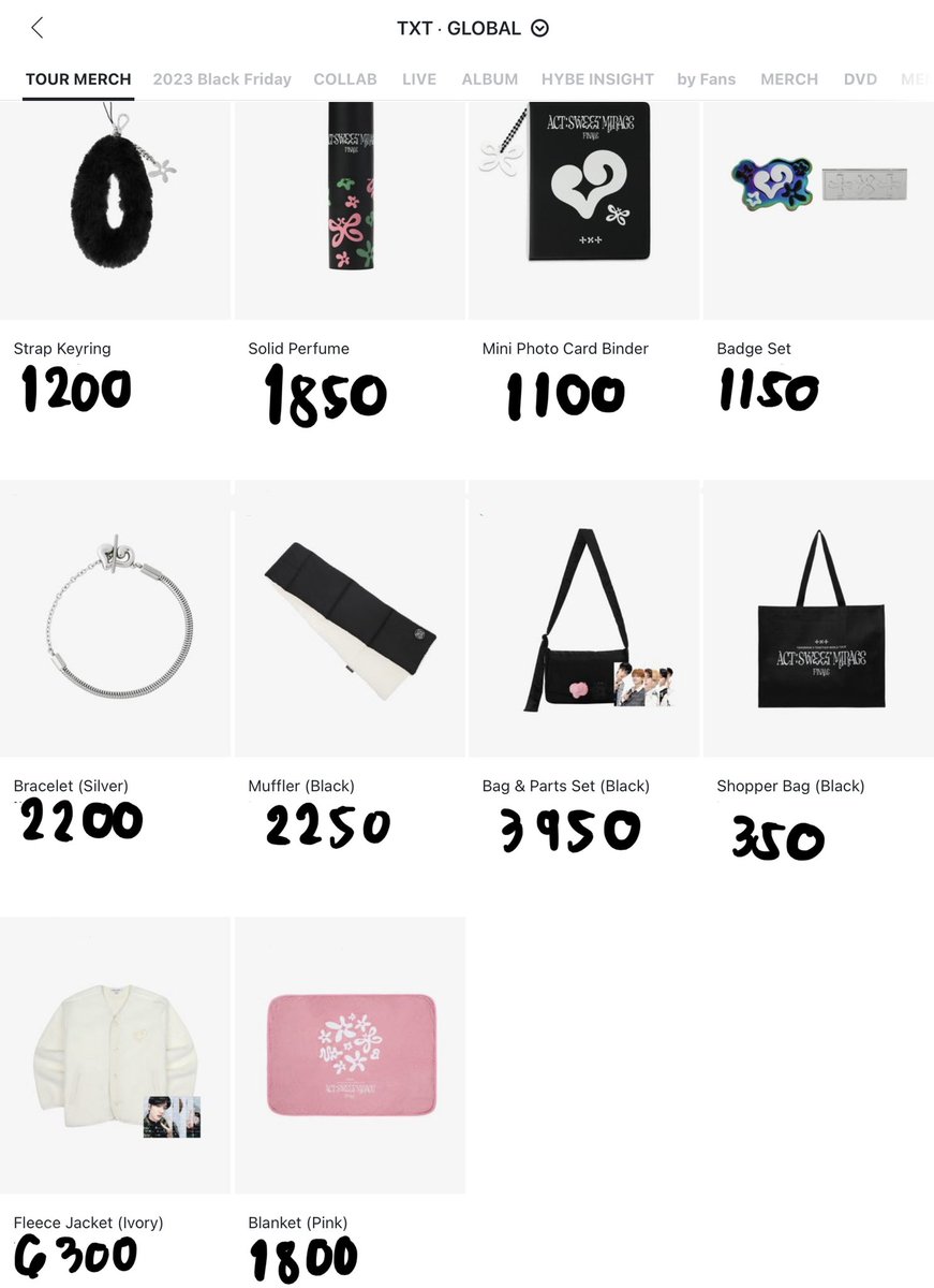 namjinpls's tweet photo. #namjinplsGO | TXT ACT SWEET MIRAGE FINAL MERCH (WEVERSE GLOBAL)

 Pls see pictures for prices

New buyer: 500 dp, balance once onhand
Reg buyers: payment once onhand

Will accept orders thru COMMENT only.
Might get sold out without prior notice (will open 2ND PO naman if ever) https://t.co/VkX9Smqaro
