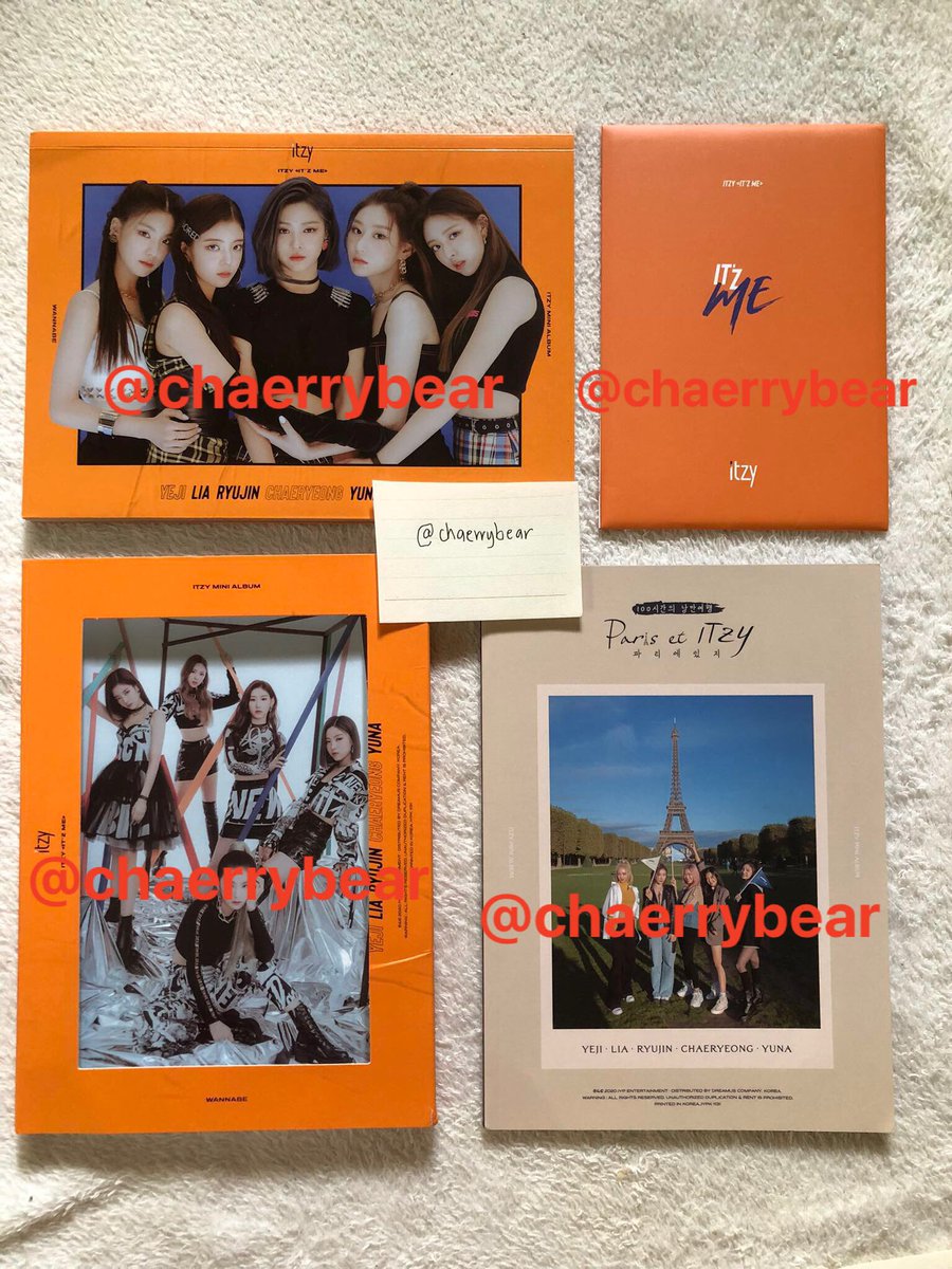 chaerrybear's tweet image. wts/lfb ph

ITZY It’z Me (Wannabe) Unsealed Album Complete Inclusions Me Ver. (Orange)

Pc: Lia &amp;amp; Lia Ryujin Unit
Cover Postcard: Group
POB: Paris et Itzy Photo Essay &amp;amp; Postcard Set

550php
ONHAND

mop: gcash/palawan
mod: sco/j&amp;amp;t/lbc
loc: visayas

dm for inquiries :)