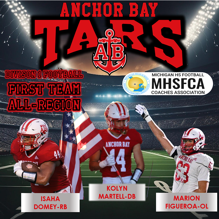 Marion Figueroa (@marionfigueroa_) on Twitter photo Another great honor for me and my teammates to be named MHSFCA First Team All-Region.
<a href="/BarstoolAB/">Barstool Anchor Bay</a> <a href="/MIexposure/">Michigan exposure</a> <a href="/CoachMcElwain/">Jim McElwain</a>
<a href="/Coach_Tavita/">Tavita Thompson</a> <a href="/CoachDenham1/">Coach David Denham</a> @WMUCoachEspo
<a href="/CoachTMendelson/">Trevor Mendelson</a> Another great honor for me and my teammates to be named MHSFCA First Team All-Region.
<a href="/BarstoolAB/">Barstool Anchor Bay</a> <a href="/MIexposure/">Michigan exposure</a> <a href="/CoachMcElwain/">Jim McElwain</a>
<a href="/Coach_Tavita/">Tavita Thompson</a> <a href="/CoachDenham1/">Coach David Denham</a> @WMUCoachEspo
<a href="/CoachTMendelson/">Trevor Mendelson</a>