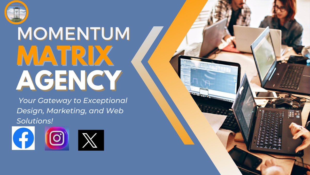 MomentumMatrix's tweet photo. Welcome to Moment Matrix – Your Gateway to Exceptional Design, Marketing, and Web Solutions! https://t.co/2USdlPNEfe