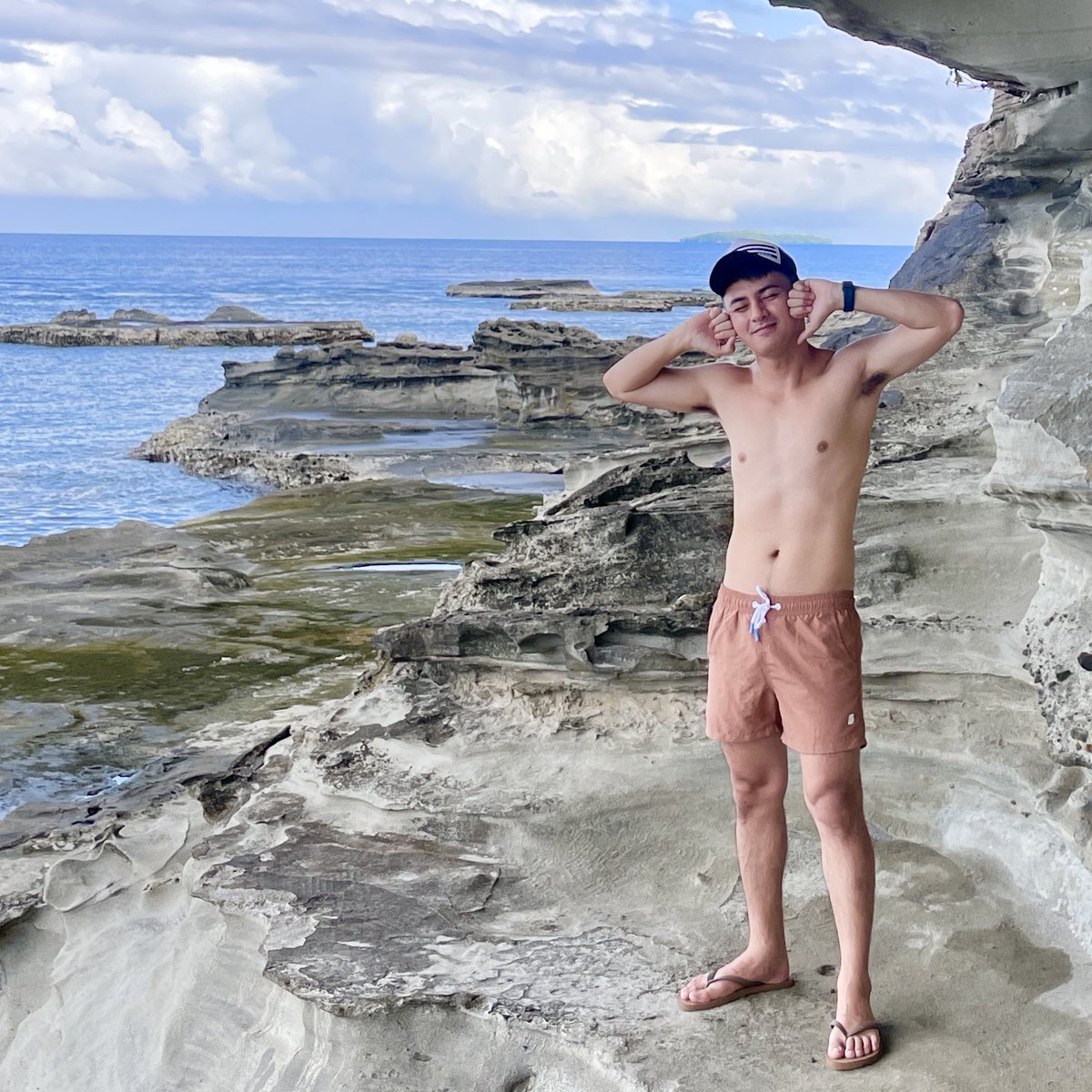 You might forget the pose, but not the attitude. 

#topless #travel2023 #dinagatislands