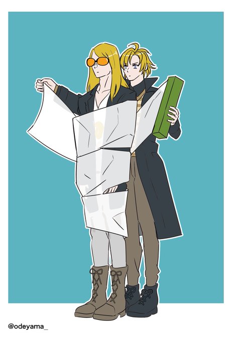 「2boys holding paper」 illustration images(Latest)