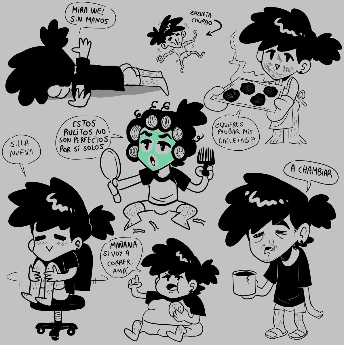 Garabatos de mi novio de cosas radoms que pasaron en la semana inspiradas en hechos y charlas 💖